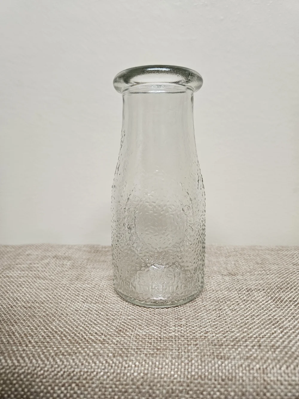 Heritage‎ Company Clear Glass Milk Bottle